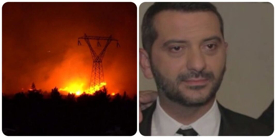 Λεωνίδας Κουτσόπουλος: Κοντά στο μέτωπο της φωτιάς ο σεφ - Οι αναρτήσεις του κοντά στην πυρκαγιά